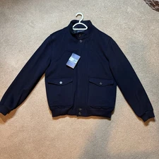 Brooks Brothers X Loro Piana 100% Wool Outercoat Bomber Storm System Men’s Large