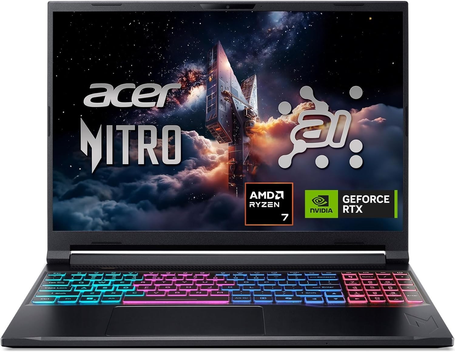 Acer Nitro V 16S AI NVIDIA GeForce RTX 5060 AMD Ryzen 7 8