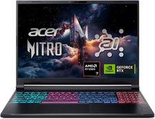 acer Nitro V 16S AI Gaming Laptop | NVIDIA GeForce RTX 5060 GPU | AMD Ryzen 7 26 8