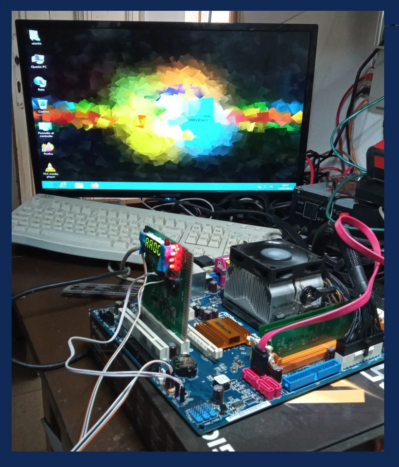 [62] - SCHEDA MADRE SOCKET AM2 ASROCK  ALiveNF6G-GLAN + CPU AMD  + RAM - Immagine 3 di 4