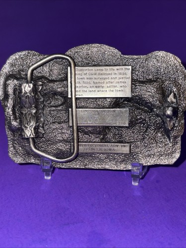 Dunkerton Iowa Centennial Belt Buckle CGW Railroad - Picture 4 of 5