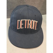 Vintage Pro-Line Detroit Tigers Hat Navy Blue Fitted 6 7/8 Made in USA MLB Cap