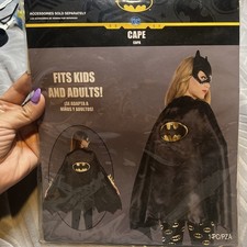 New Batman Halloween Dress Up Adult and Child Unisex Cape Costume NIP