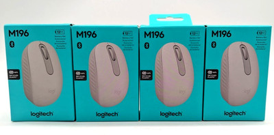 *NEW LOT OF 4* Logitech Wireless Connection Ports M196 Mouse - Bluetooth