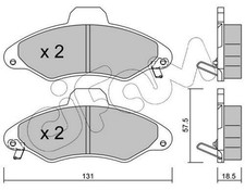 CIFAM Bremsbeläge Satz Vorne Bremsklötze für FORD Escort VI Cabrio (ALL)