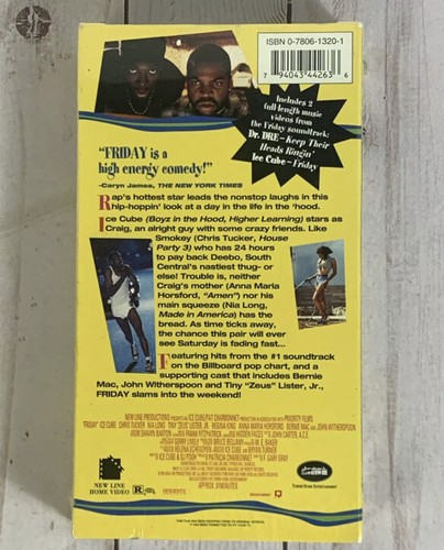 Friday - VHS - Ice Cube Chris Tucker - BRAND NEW SEALED 1995 - Imagen 4 de 6