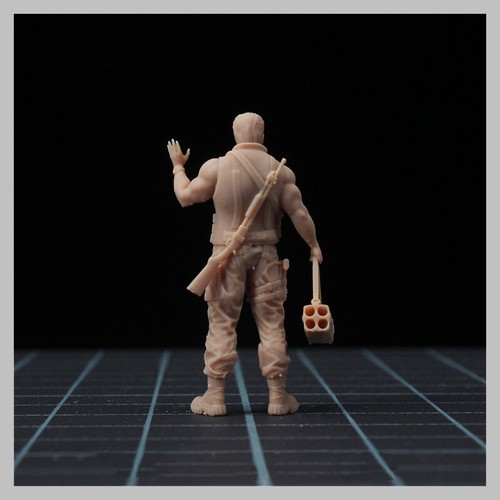 Commando Arnold Schwarzenegger 1/64 Figura Sin Pintar Modelo Juguete Coleccionar Regalo Stoc - Imagen 3 de 3
