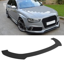 For Audi A4 B7 B8 B9 Glossy Black Front Bumper Protector Spoiler Lip Splitter