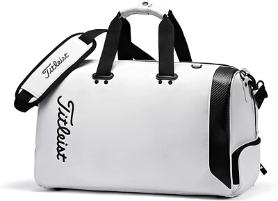 NEW TITLEIST Core Essentials Boston Bag TA22CEBBK White | eBay