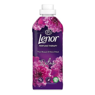 LENOR FLORAL BOUQUET & NOTE OF MUSK Laundry Liquid Fabric Softener Bottle 850ml
