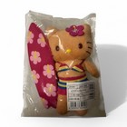 Hello Kitty 50th Exhibition Limited Plush Mascot holder Suntan Swimsuit Surfing