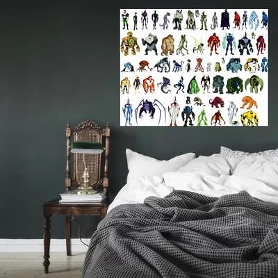 V3332 Ben 10 All Aliens Characters Cartoon TV Series Art Decor WALL POSTER  PRINT