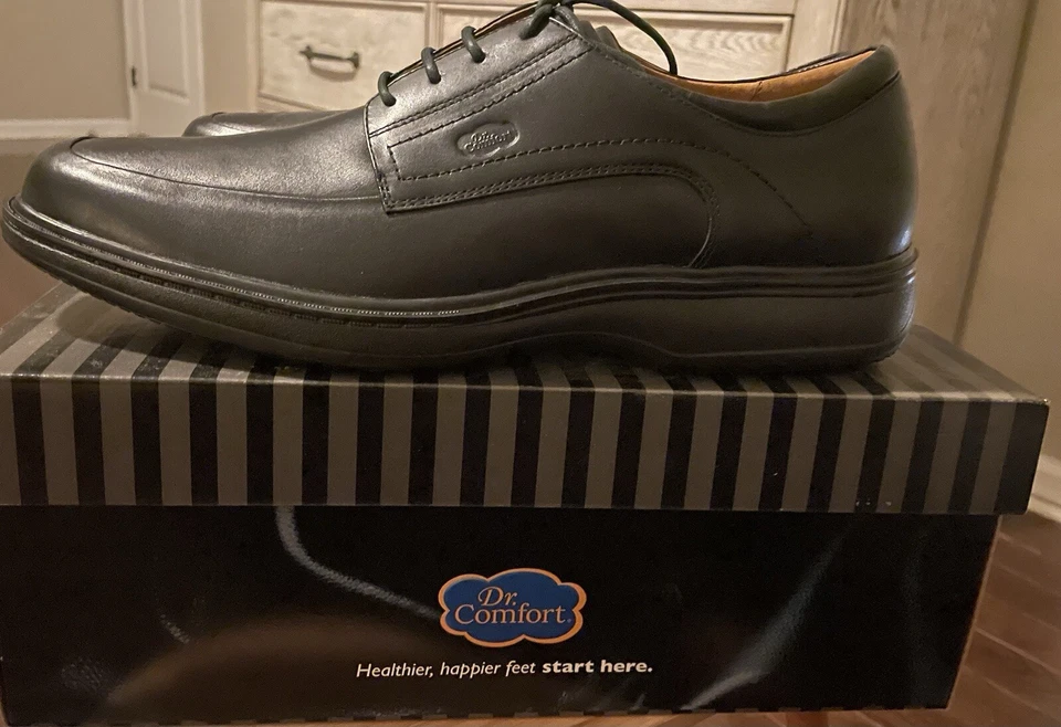 Dr. Zapato de vestir negro cómodo Foto 3 de 4