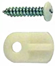 Window Screen hardware Slide-Co 182931  Window Screen Clip White