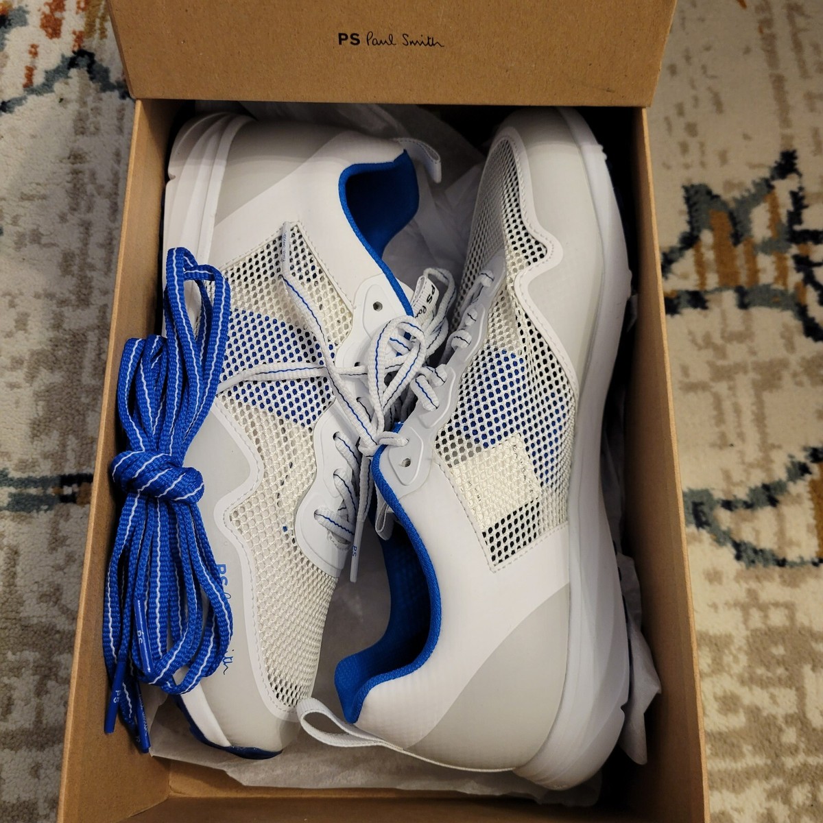 paul smith white trainers mens