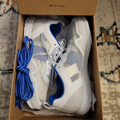PAUL SMITH Samui White Blue mesh sneakers trainers shoes Men UK7 US8 | eBay