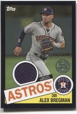 2020 Topps Series 1 ALEX BREGMAN 1985 Topps Baseball Relic -BLACK Parallel #/199