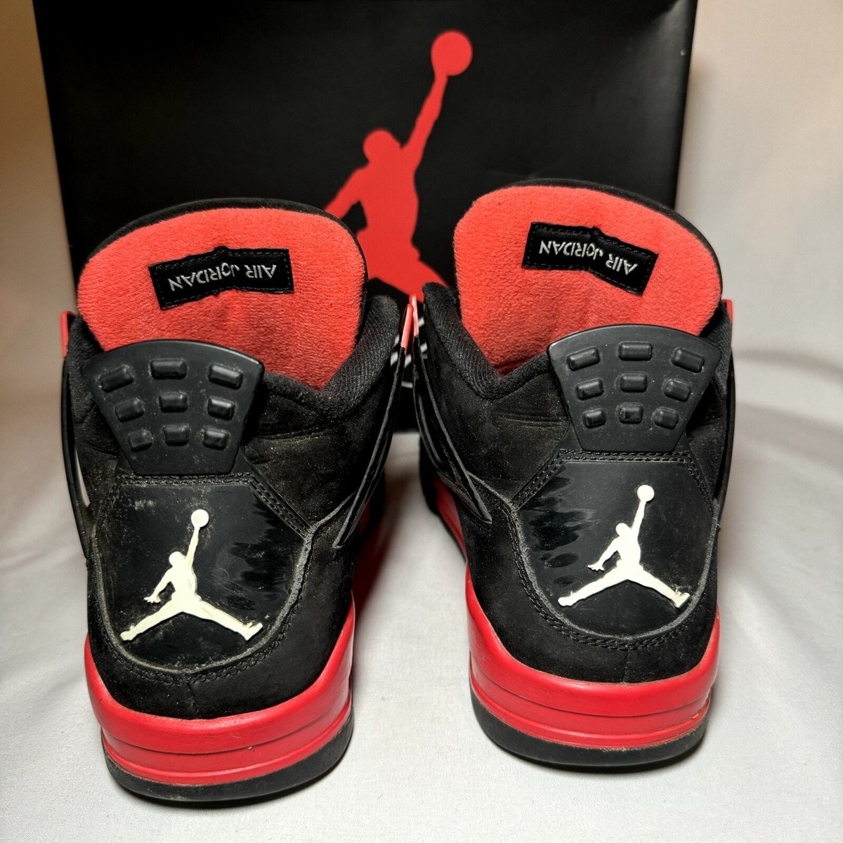 Size 9.5 - Nike Air Jordan 4 Retro Red Thunder Men's Shoes - Ships