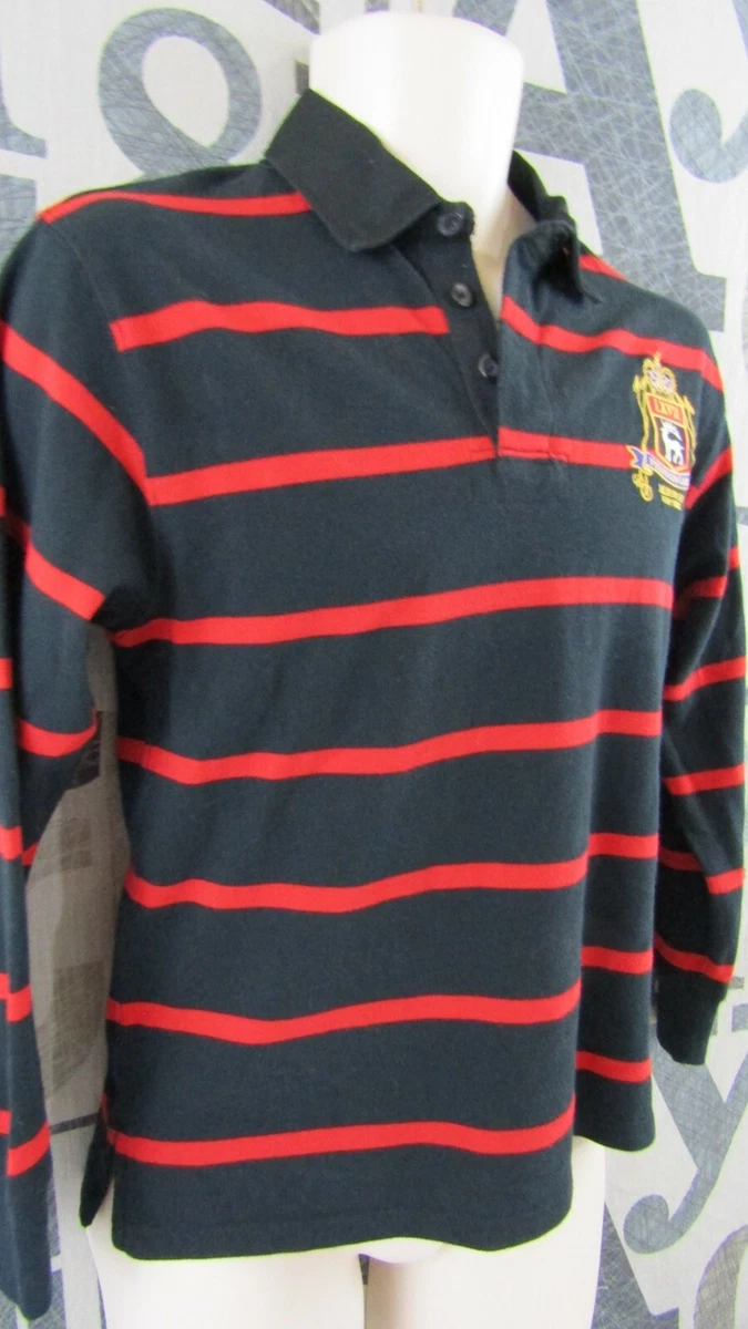 Boys red long sleeve cheap polo