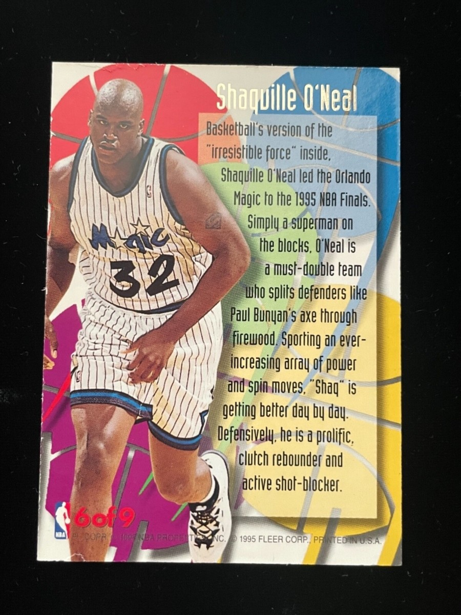 1995-96 Fleer Ultra Rising Star Shaquille O'Neal #6 HOF Basketball