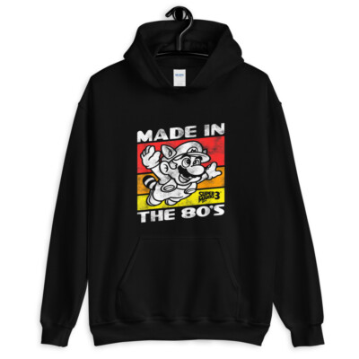 Nintendo Raccoon Mario Made in The 80's Unisex Hoodie