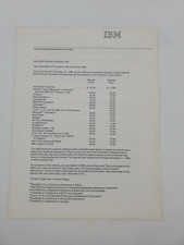 Vintage 1986 Direct from IBM Computer Sales Brochure.