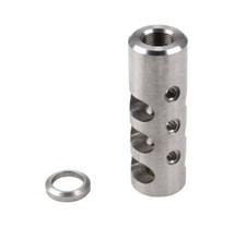 Stainless Steel Muzzle Brake For 6.5Creedmoor Compensator 5/8x24 Thread
