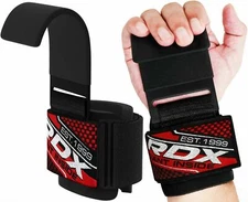Weight Lifting Wrist Hooks by RDX, Lifting Straps Wrist Wraps, Lifting Hook Gym