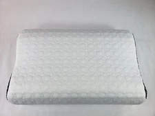 Elviros Cervical Memory Foam Pillow - White, Queen Size