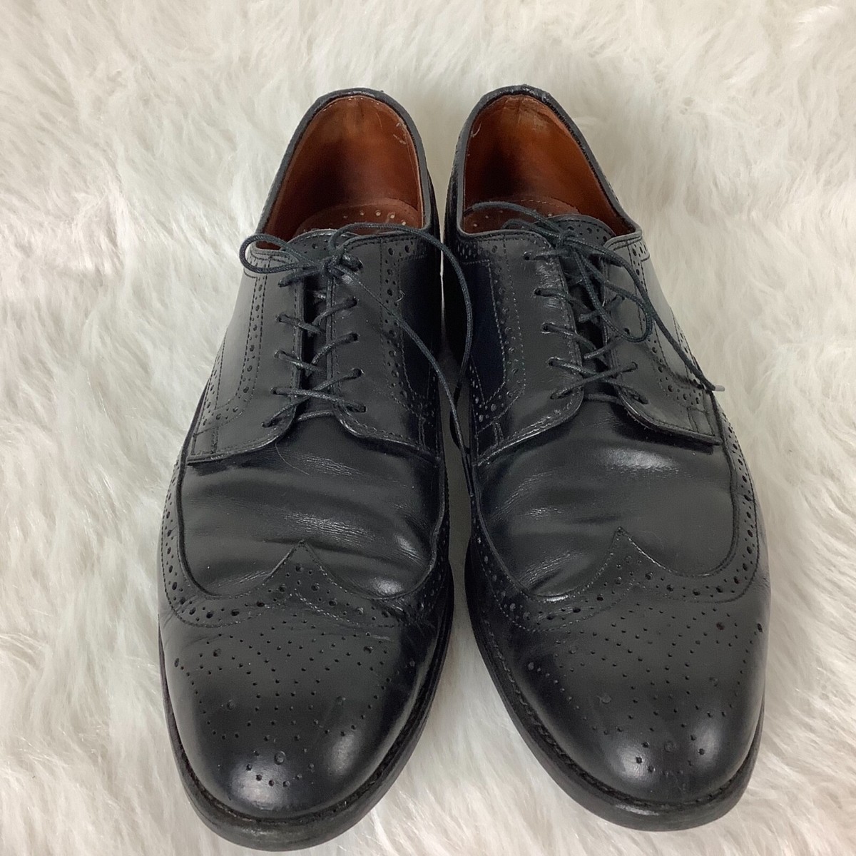 Allen Edmonds Lombard Black Leather Brogue Oxford Shoes 11D  display picture 2