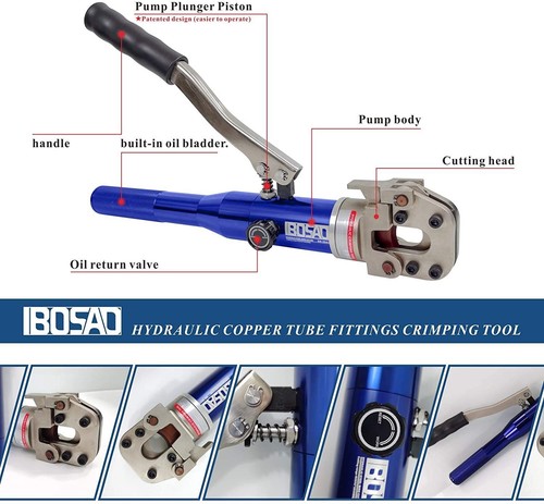Aluminum Hydraulic Wire Rope Cutter For Steel ACSR Armour Cable Rebar Mild Rod - Picture 2 of 12