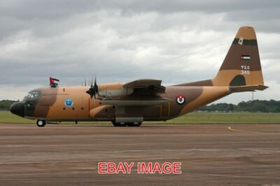 PHOTO  AEROPLANE LOCKHEED C-130H HERCULES '345' FROM ROYAL JORDANIAN AF 3SQN. MS