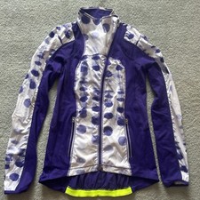 Lululemon Purple Full Zip Collared Jacket Cycling Jersey Size 6 US / 10 Aus