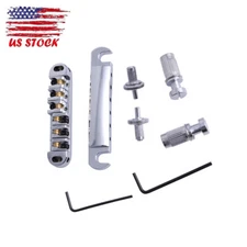 Tune-O-Matic Bridge & Tailpiece Adjustable Roller Saddle for LP SG Les Paul