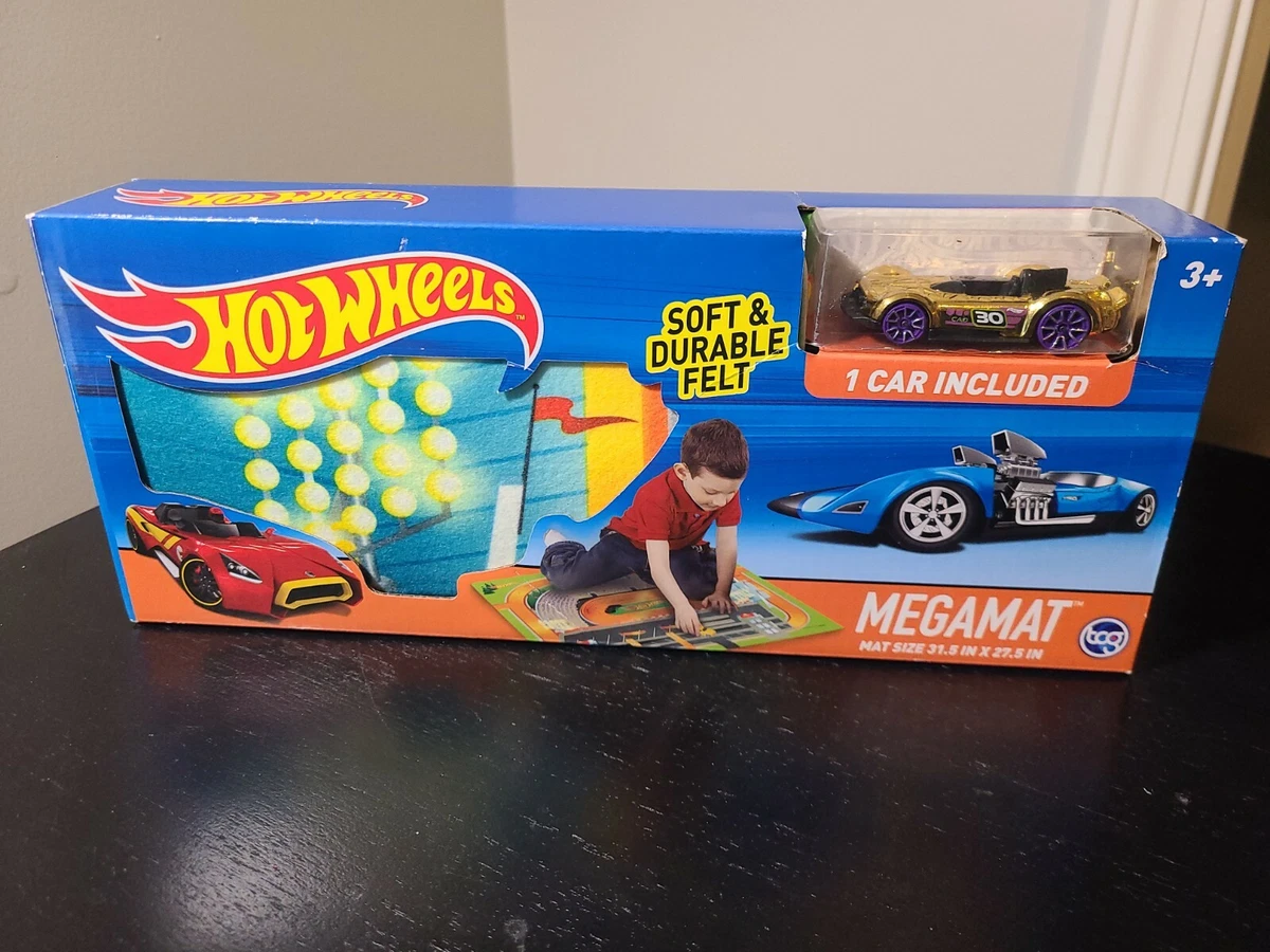 Hot Wheels Felt Mega Mat Playmat 1 Vehicle Included 31.5