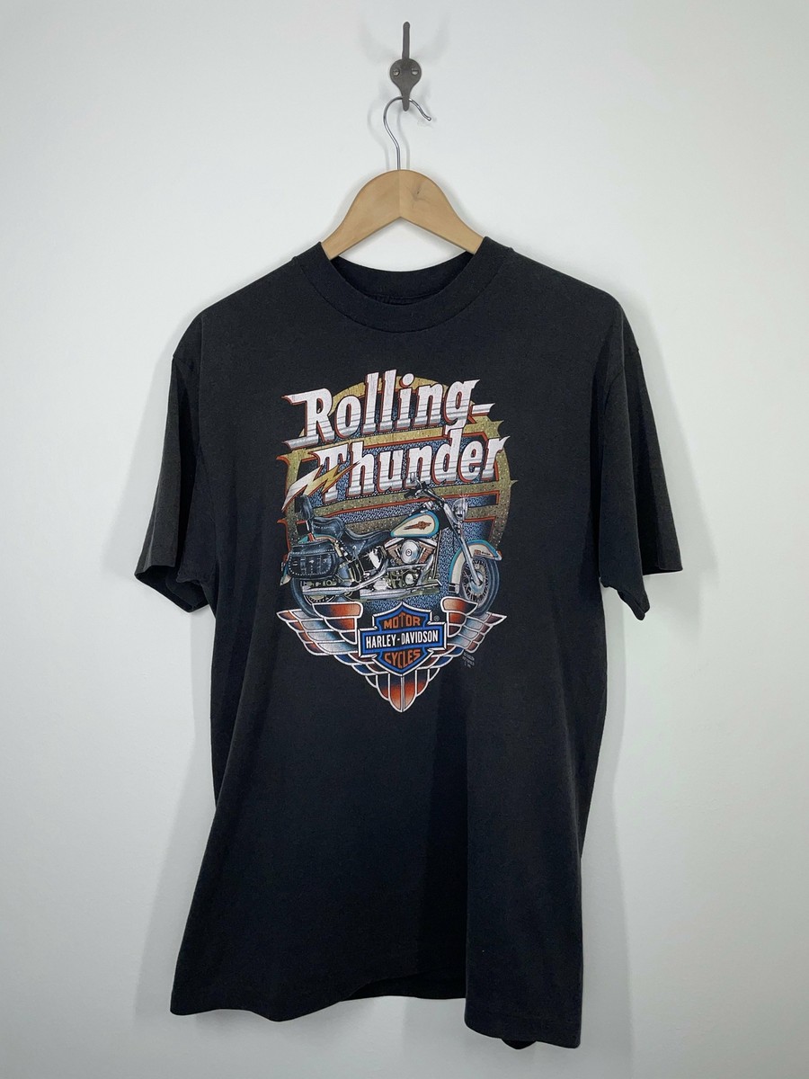 Harley Davidson Motorcycle - 1991 Rolling Thunder 3D Emblem Harley Davidson Motorcycle - 1991 Rolling Thunder 3D Emblem