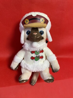 USJ limited Monster hunter Iceborn Feylne Airou Plush mascot keychain Japan