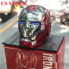 US!!! 2025 AUTOKING Iron Man MK5 1:1 Wearable Helmet Voice-control Cosplay Mask