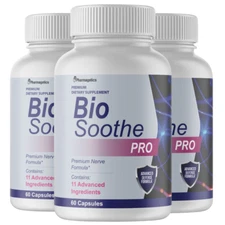 Bio Soothe PRO Premium Nerve Formula - 3 Bottles 180 Capsules
