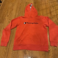 Champion Branded Boys Extra Large Red Hooded Sweatshirt XL