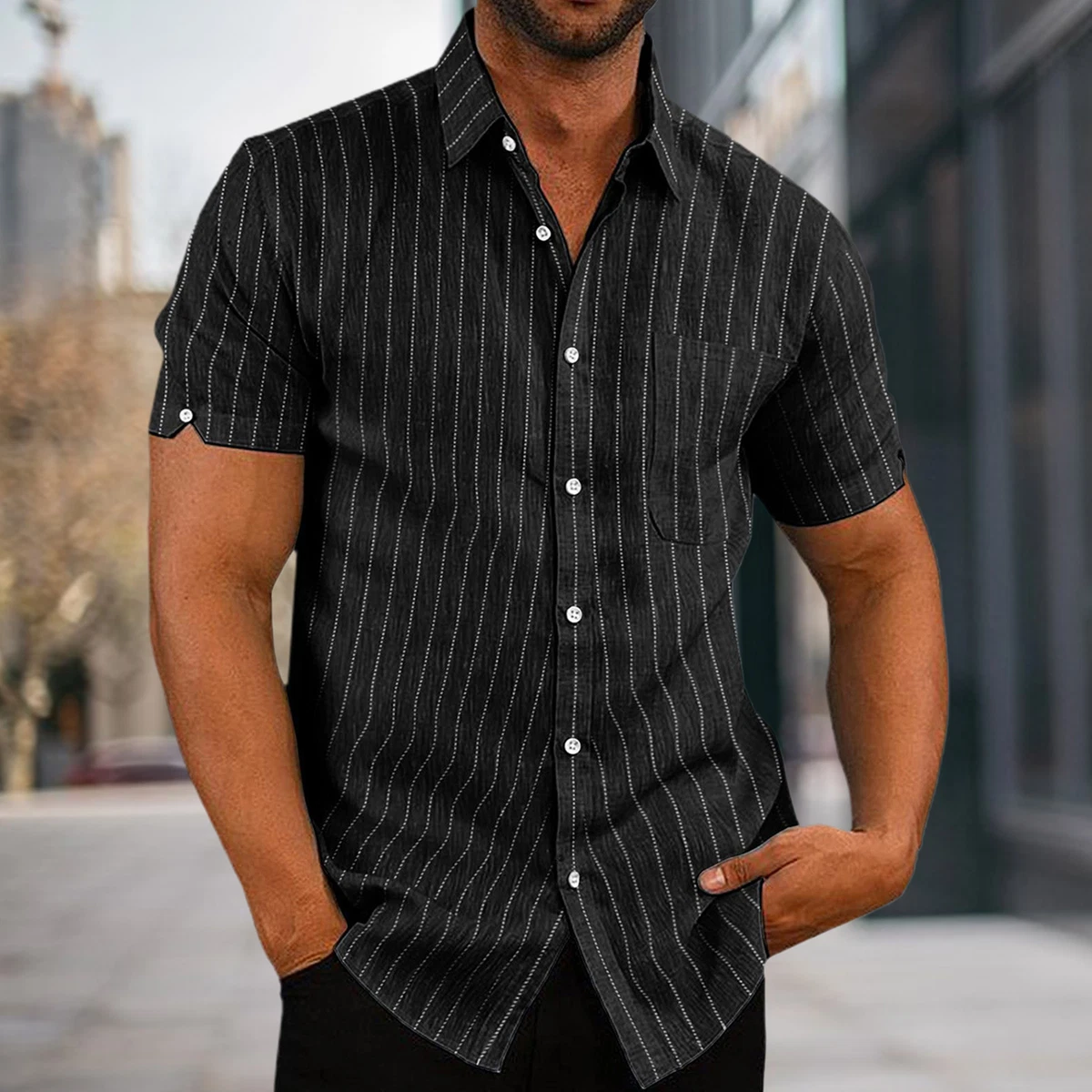 Shirt best sale button material