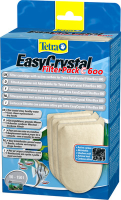 Tetra EasyCrystal FilterPack C600 mit Aktivkohe Filtermaterial 3er Pack