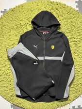 Conjunto de chándal PUMA Ferrari Scuderia chaqueta y pantalón cremallera completa bolsillos sudadera