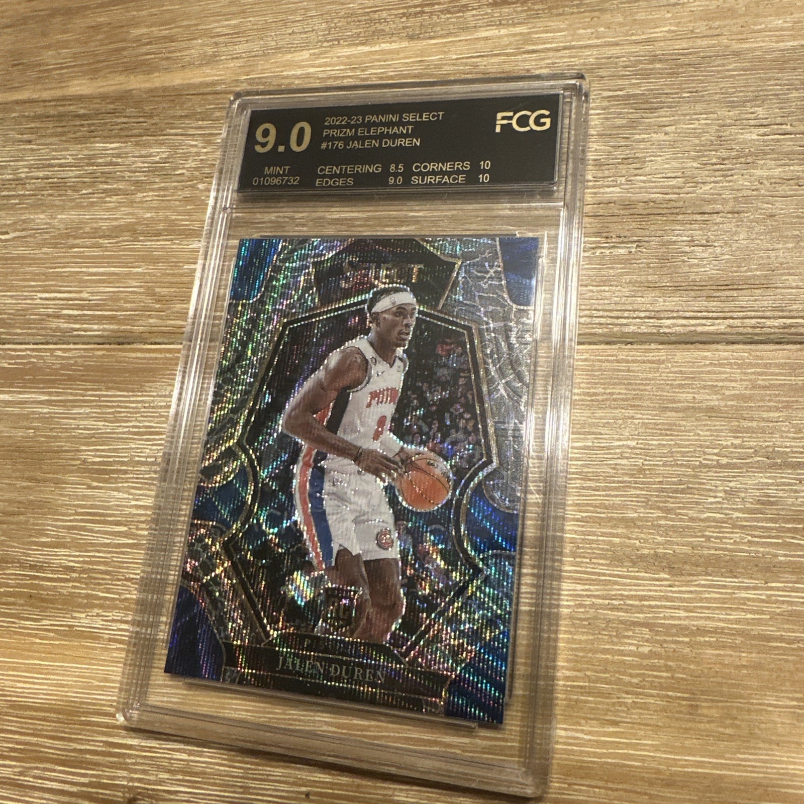 2022-23 Panini Select Premier Level Jalen Duren #176 Elephant Prizm (RC)