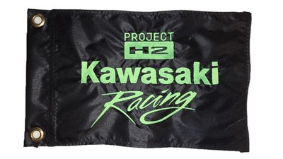 Custom Project H2 Kawasaki Racing KAWI Safety Whip Flag ATV UTV