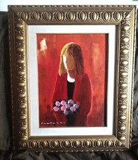 ELIANO FANTUZZI OLIO SU TELA 30 X 40 ARCHIVIATO  CON BELLISSIMA CORNICE