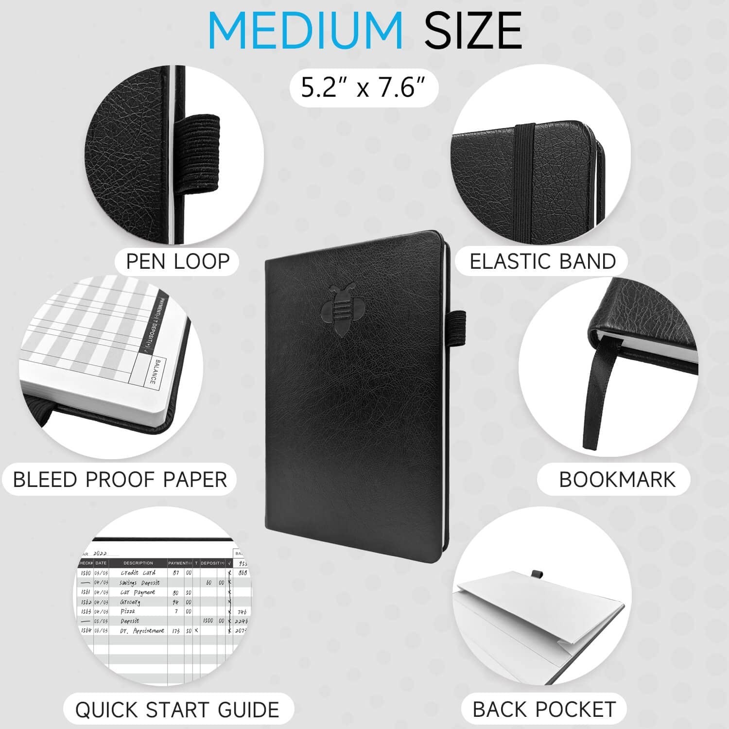 как выглядит Check Register 8211; Elegant Check Registers for Personal Checkbook with Check фото