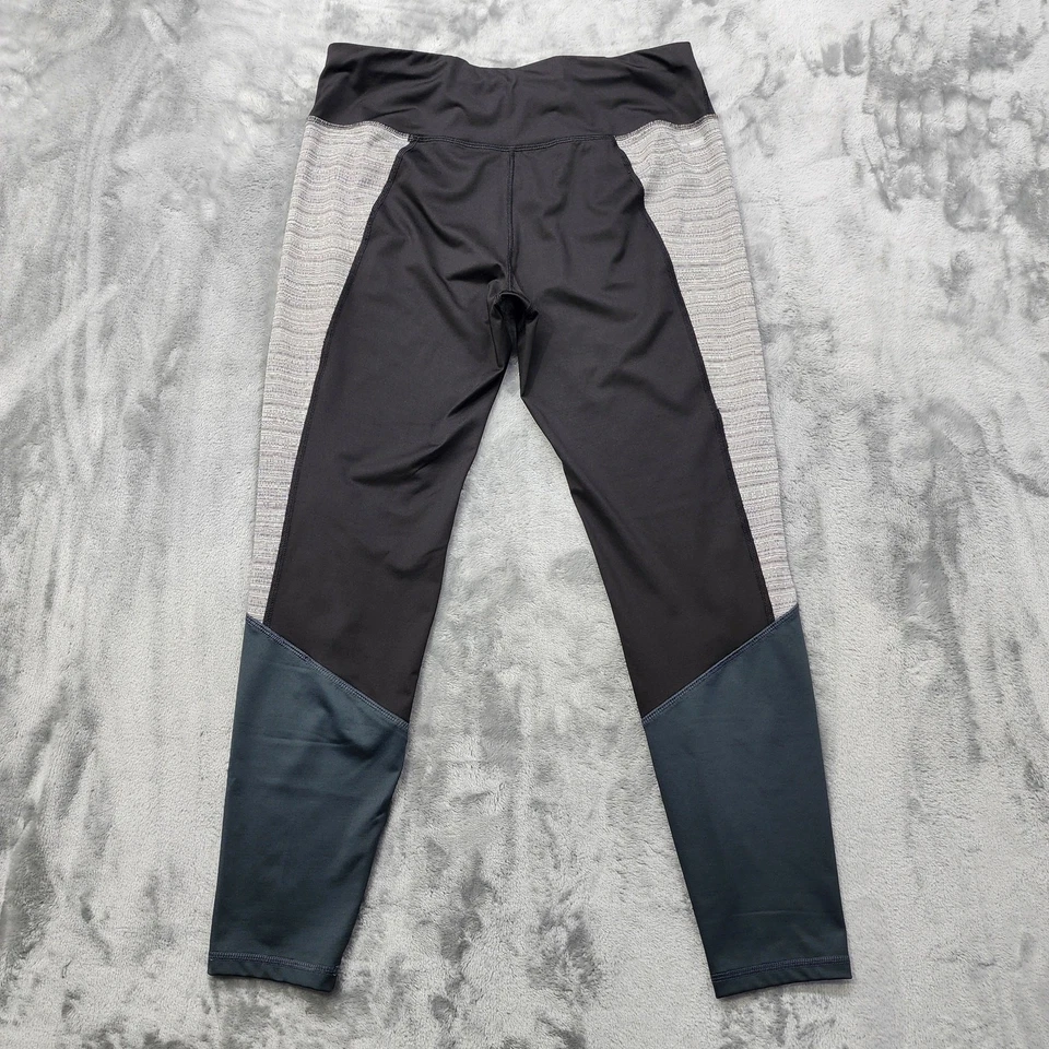 Leggings Danskin Now para mujer L gris negro bloques de color tiro alto tobillo entrenamiento gimnasio Foto 2 de 4