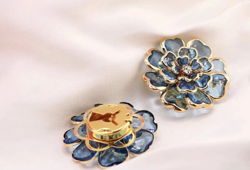 Floral Button Covers Set of 2 - Image 2 of 2