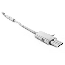 FOX Komplettanlage ab Kat mittig 2x88x74mm gerollt Mini Cooper S R56 ab 06 1.6l